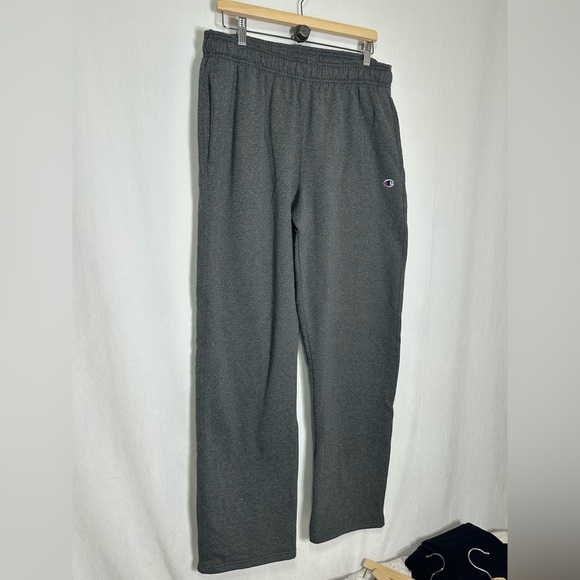 Champion Mens Athletic P0893 PowerBlend Open Bottom Fleece Pant - XL - Picture 3 of 6